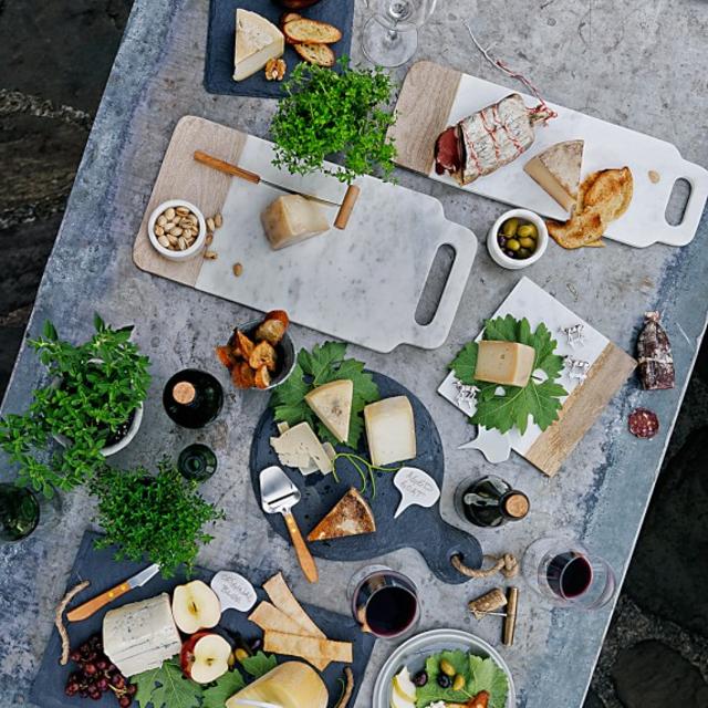 Marble & Wood Cheese Boards
