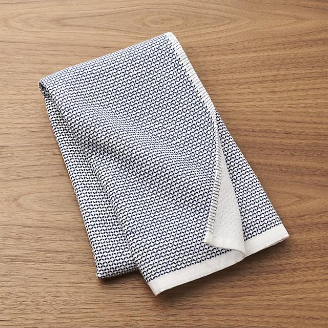 Blue Textured Terry Dish Towel