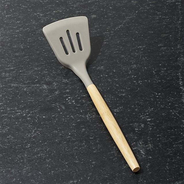 Silicone Turner with Bamboo Handle