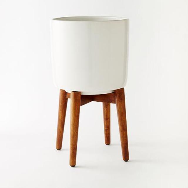 Mid-Century Turned Leg Planters