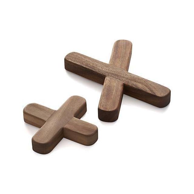 Rectangular Acacia X Trivets
