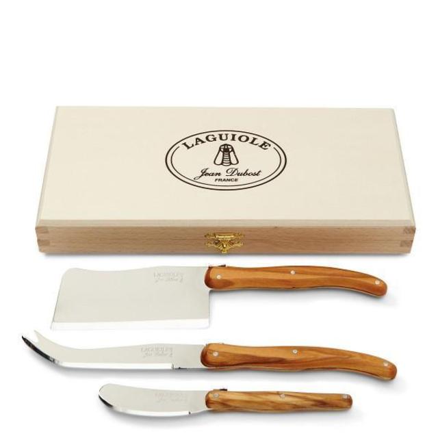 Laguiole Olive Wood Cheese Knives