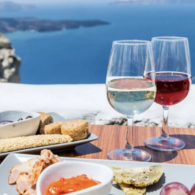 Dinner and drinks in Greece