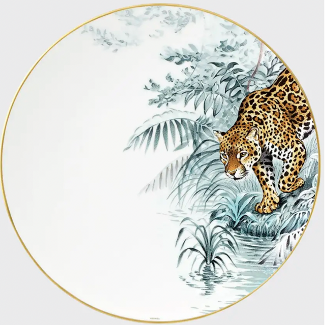 HermèsCarnets d'Equateur Jaguar Dinner Plate
