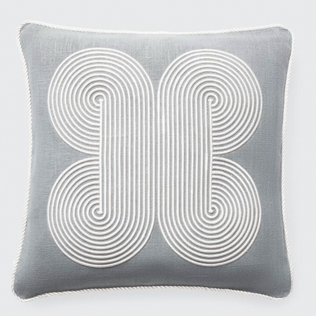 Jonathan AdlerPompidou Quatrefoil Pillow, Celadon