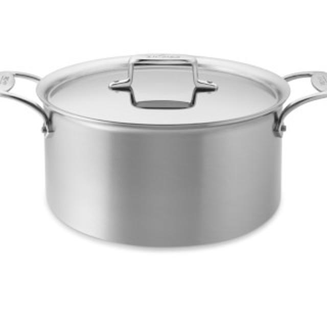 All-Clad d5 Brushed Stainless-Steel Stockpot, 8-Qt.
