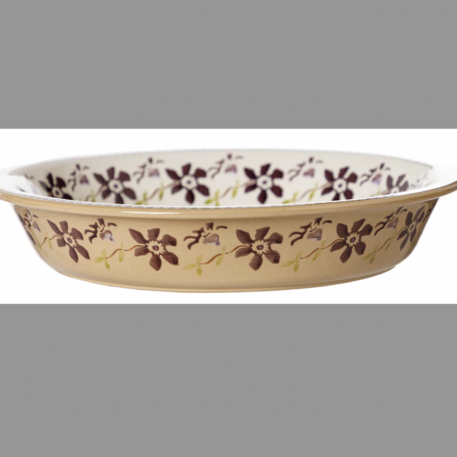 Mosse Pottery - Classic Pie Dish Clematis