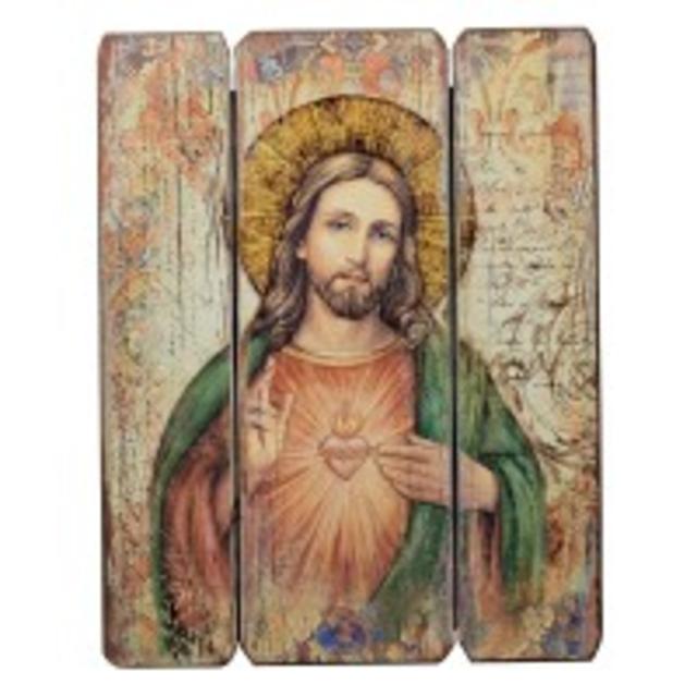 SACRED HEART OF JESUS DECORATIVE PANEL