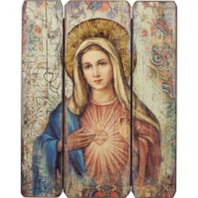 IMMACULATE HEART OF MARY DECORATIVE PANEL