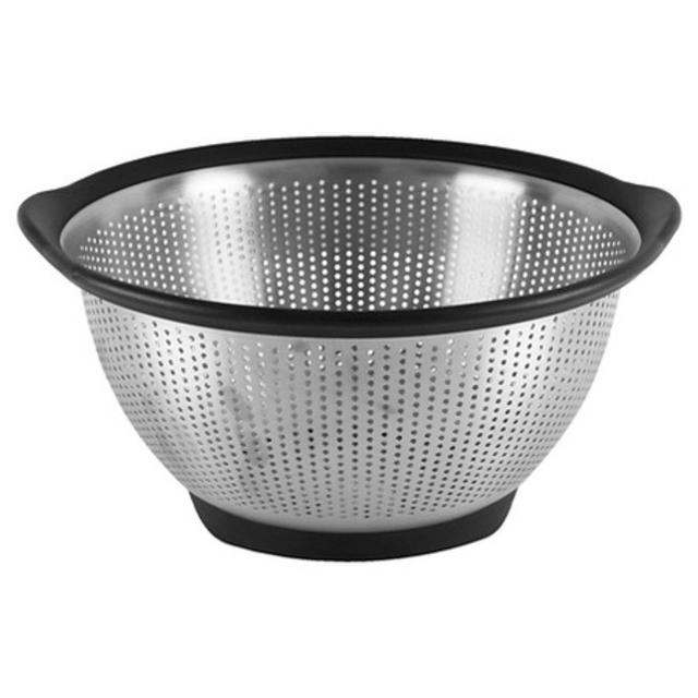 Product description page - 5 QT Stainless Steel Colander - Black