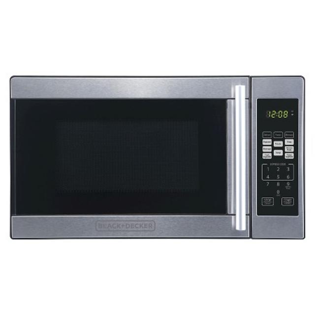 Product description page - Black + Decker 0.7 Cu. Ft. 700 Watt Microwave Oven - Black EM720CPN-P