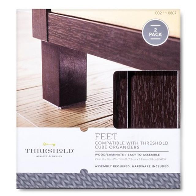 Product description page - 2-Pack Metal Feet for Cube Organizers - Threshold™