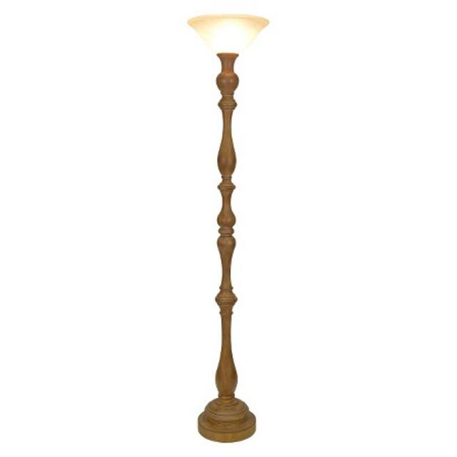 Product description page - Threshold™ Torch Floor Lamp - Washed Wood (Includes CFL Bulb)