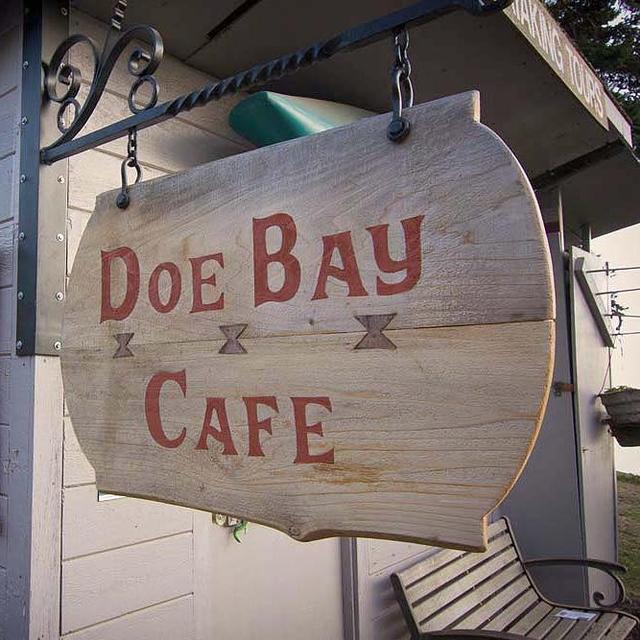 Honeymoon dinner at Doe Bay Cafe