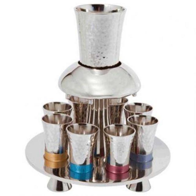 Multicolor Banded Kiddush Fountain