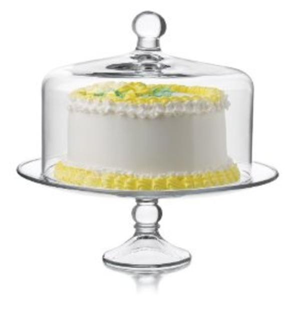 Libbey Selene Cake Dome 2-Piece Set, Clear