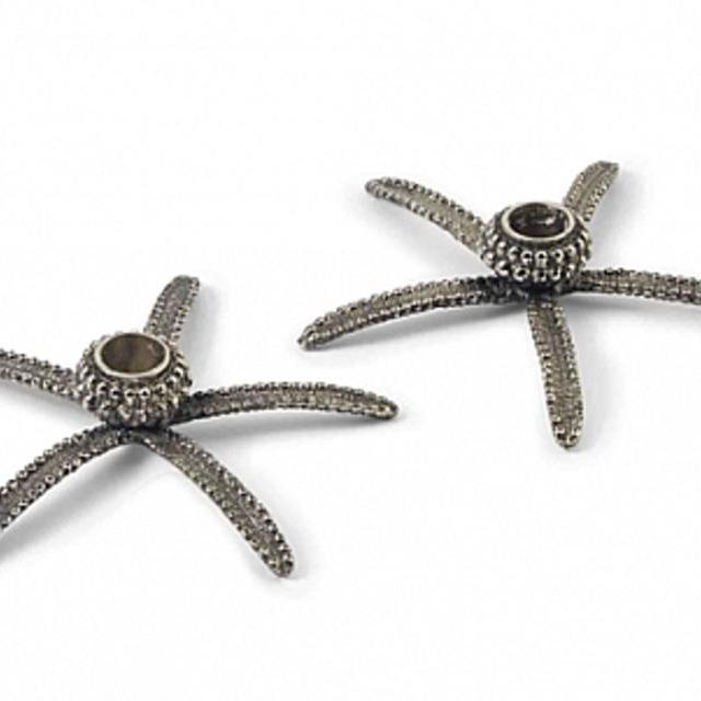 STARFISH METAL TAPER HOLDER by Mud Pie