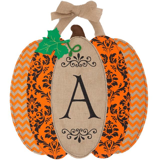 Pumpkin Monogram Hang Around