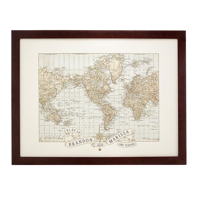 Personalized Wedding Push Pin Map wedding & anniversary pushpin map