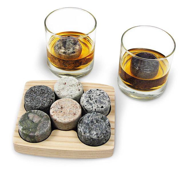 Sea Stones™ On The Rocks Granite Drink Chillers (Set of 6)