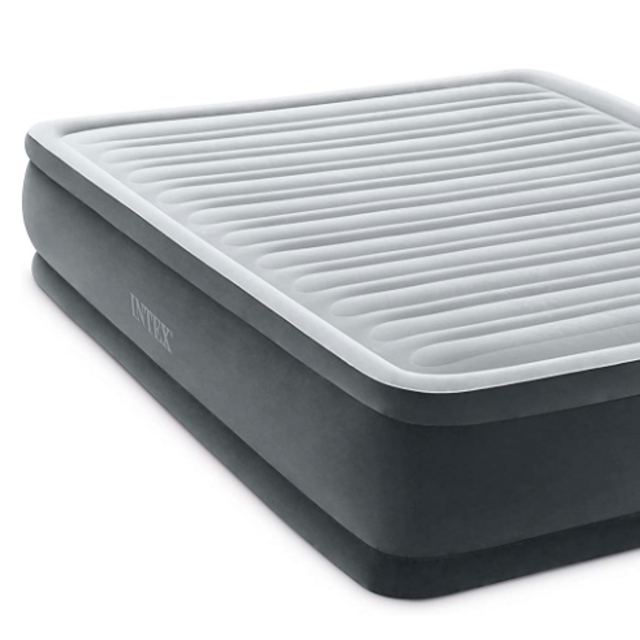 Intex Dura-Beam Deluxe Comfort Plush Airbed Series with Internal Pump (2021 Model)