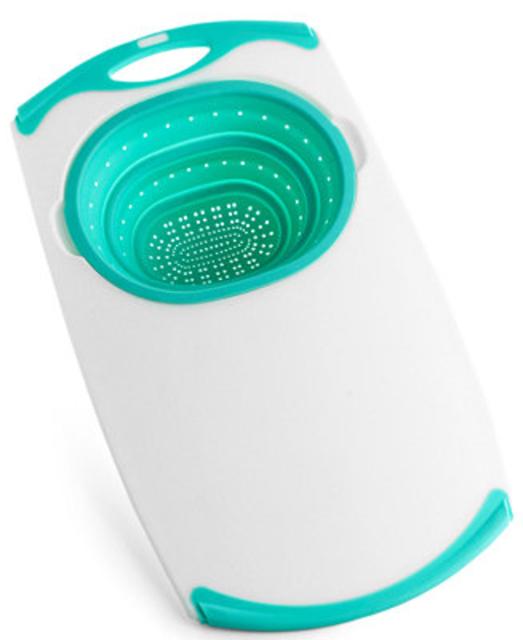 Martha Stewart Over-The-Sink Cutting Board with Colander