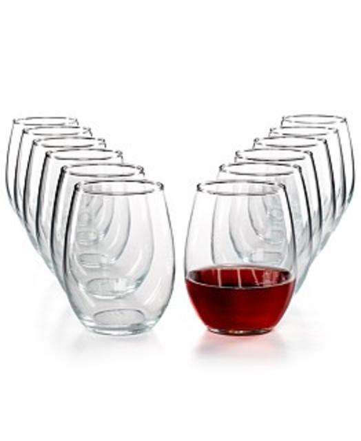 The Cellar Glassware Basics 12-Piece Stemless Wine Set