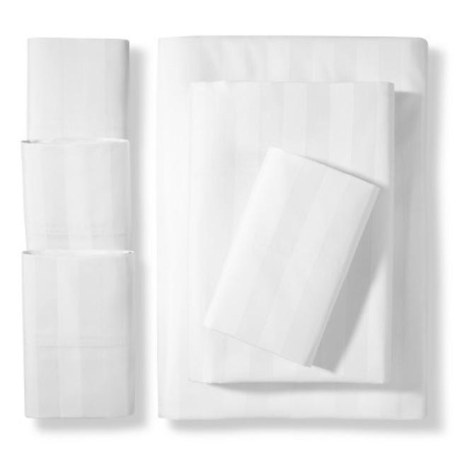 Elite Home Delray Damask 600TC 6-Pc Sheet Set 
