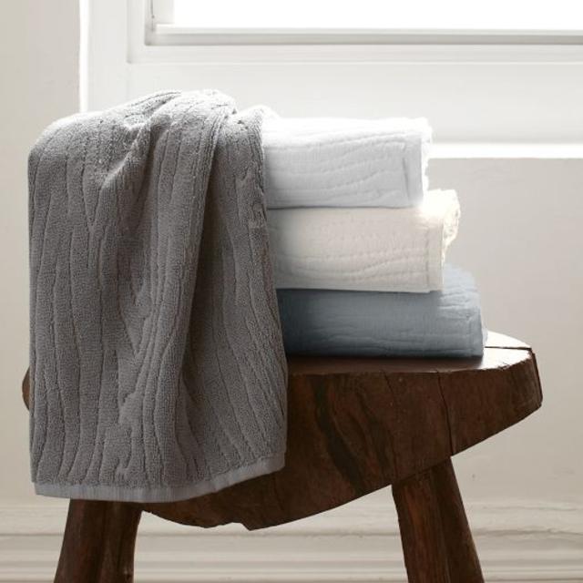 Organic Woodgrain Towels- Bath Towel