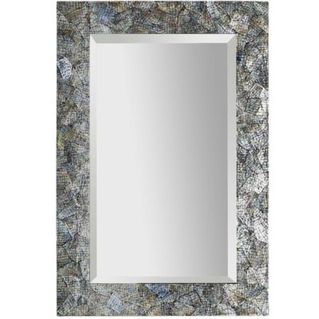 Crackled Mother-of-Pearl Mirror - 32x48