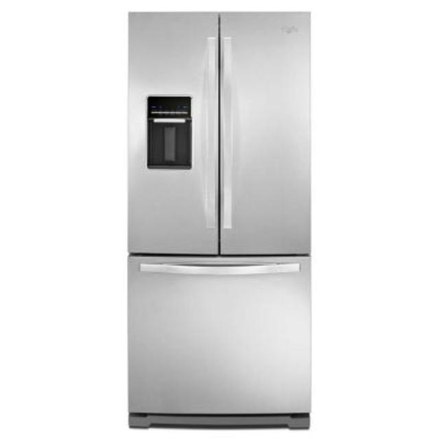 30 in. W 19.7 cu. ft. French Door Refrigerator in Monochromatic Stainless Steel