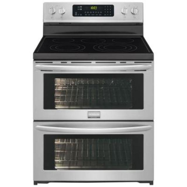 Gallery 7.0 cu. ft. Double Oven Electric Range Symmetry and True Convection in SmudgeProof Stainless Steel