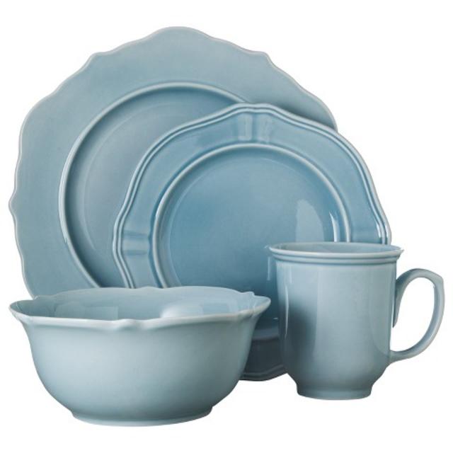 Threshold™ 16 Piece Wellsbridge Dinnerware Set - Aqua