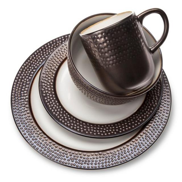 Threshold™ Barnet Bronze 16 piece Dinnerware Set