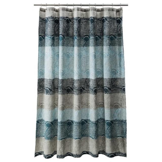 Threshold™ Dot Scallop Shower Curtain - Cool