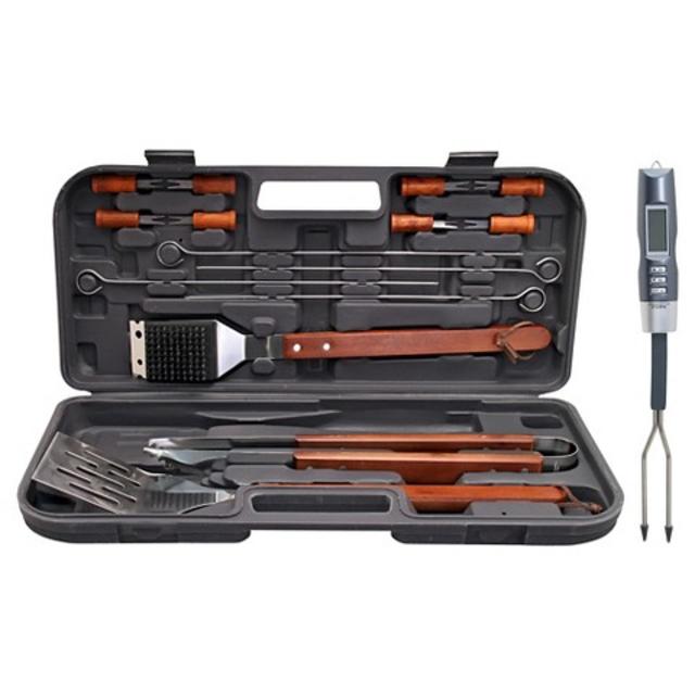 Chefmate 17 pc SS Tool Set w/ Therm Fork