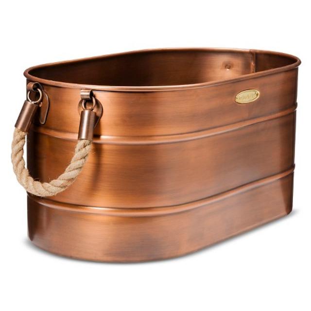 Smith & Hawken® Log Holder with Rope Handles 10x13x23"