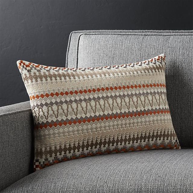 Karma 18"x12" Pillow with Feather-Down Insert