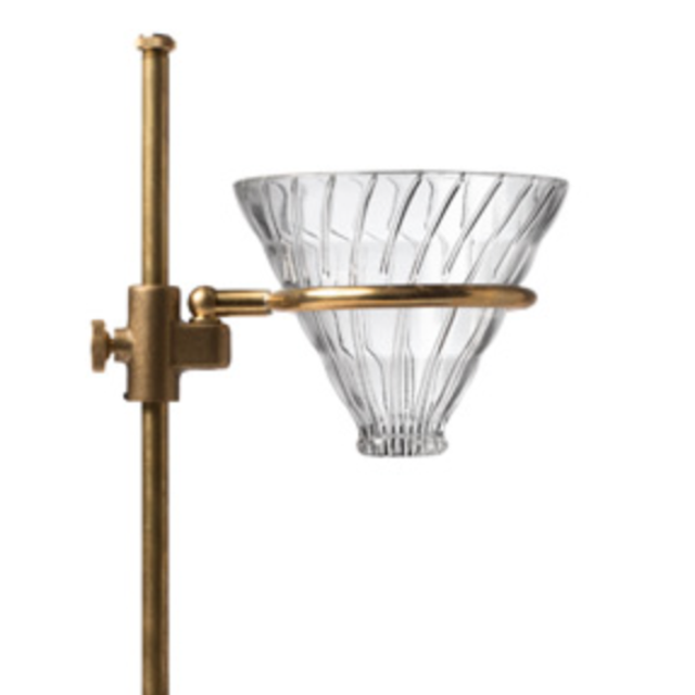 Brass & Walnut Pour-Over Coffee Brewer