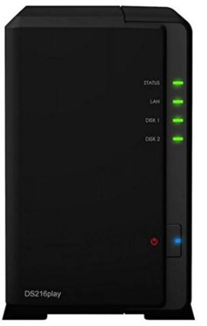 Synology Disk Station 2-Bay Diskless Network Attached Storage (DS216play)