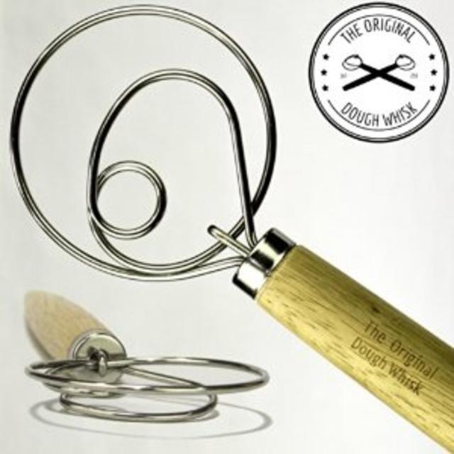 The Original Danish Dough Whisk - LARGE 13.5" Stainless Steel Dutch Style bread dough whisk
