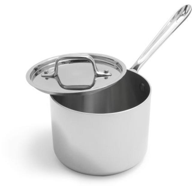 All-Clad Stainless Steel Saucepans with Lids- 2 qt