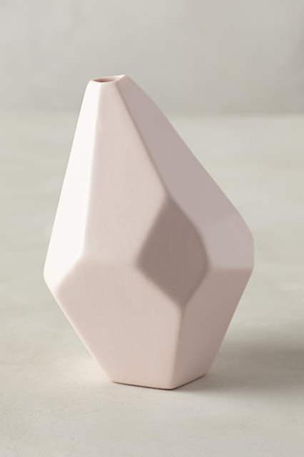 Faceted Ceramic Vase