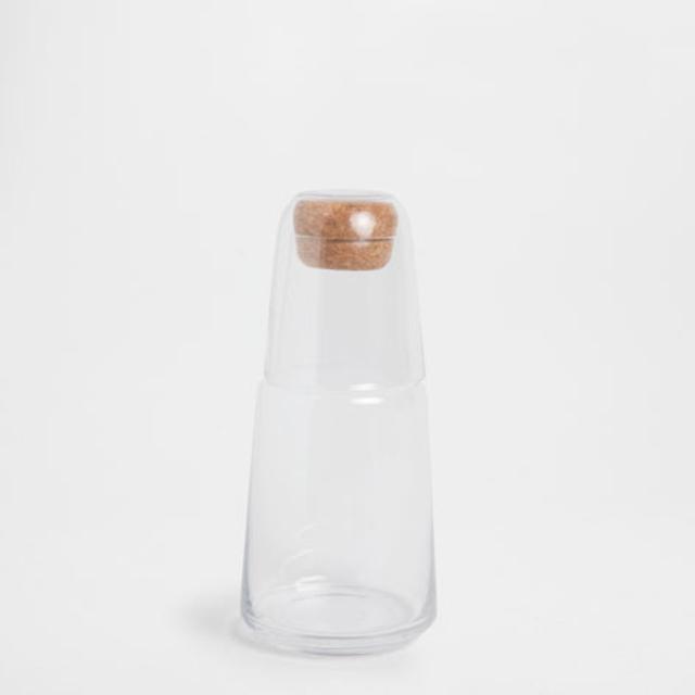 GLASS BEDSIDE SET WITH STOPPER - Glassware - Tableware | Zara Home United States