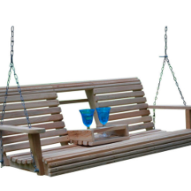 5' Cypress Flip Cup Holder Swing, Deep Ocean Blue
