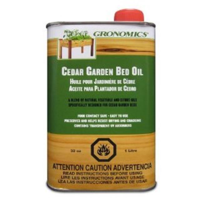 Gronomics GBO1Q Cedar Garden Bed Oil, 1-Quart