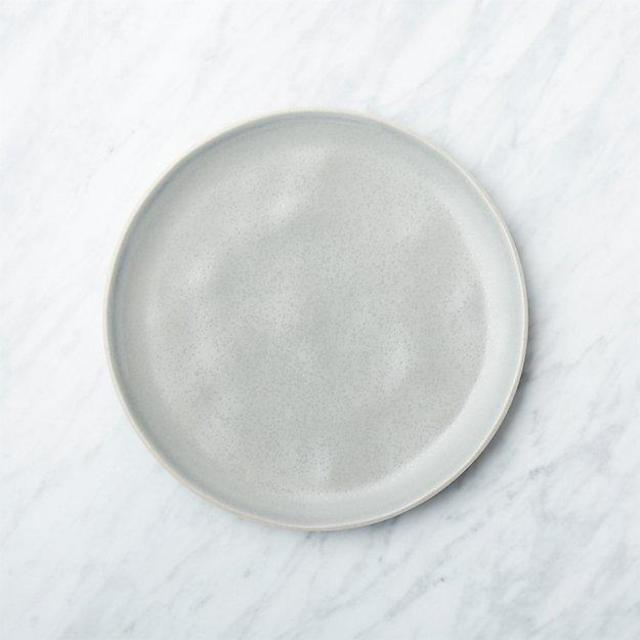 CRATE AND BARREL Visto Grey Stoneware Salad Plate, Set of 6