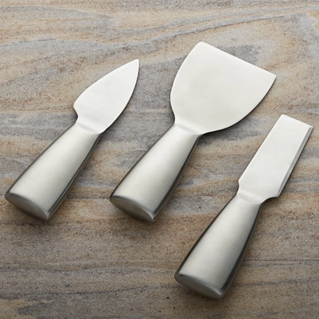 CRATE AND BARREL Cheese Knife 3-Piece Set