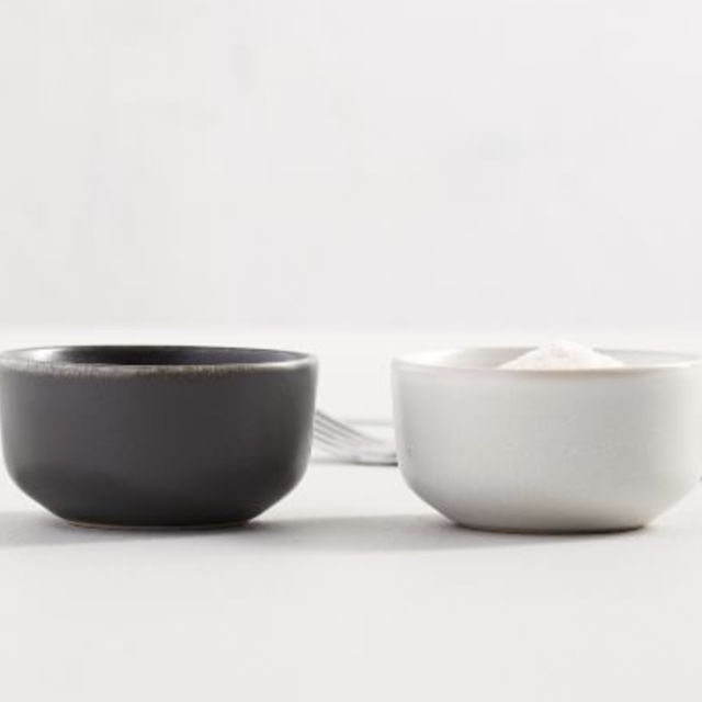 POTTERY BARN Mason Salt & Pepper Bowls
