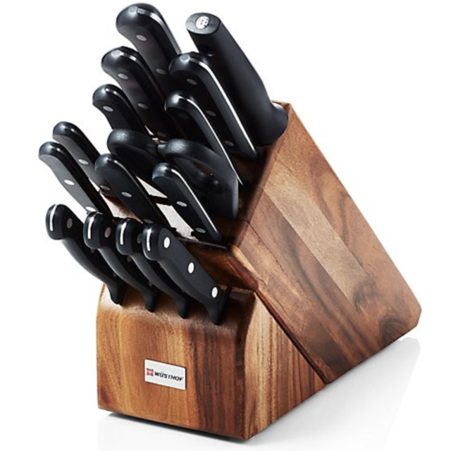 Wusthof ® Gourmet 16-Piece Acacia Knife Block Set